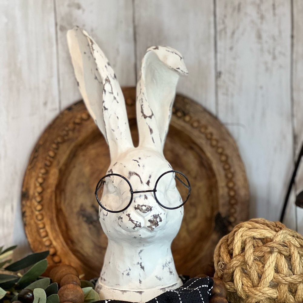 -Distressed Bunny with Glasses